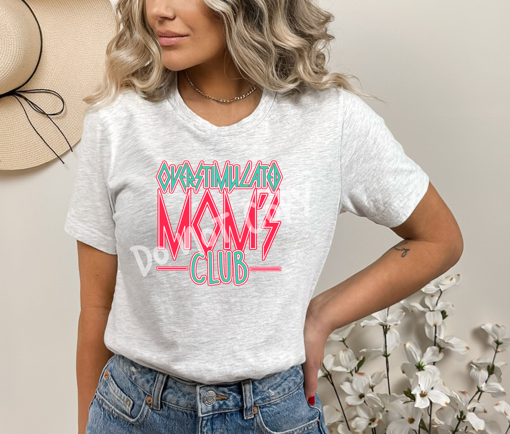 Overstimulated Mom's Club DTF Heat Transfer