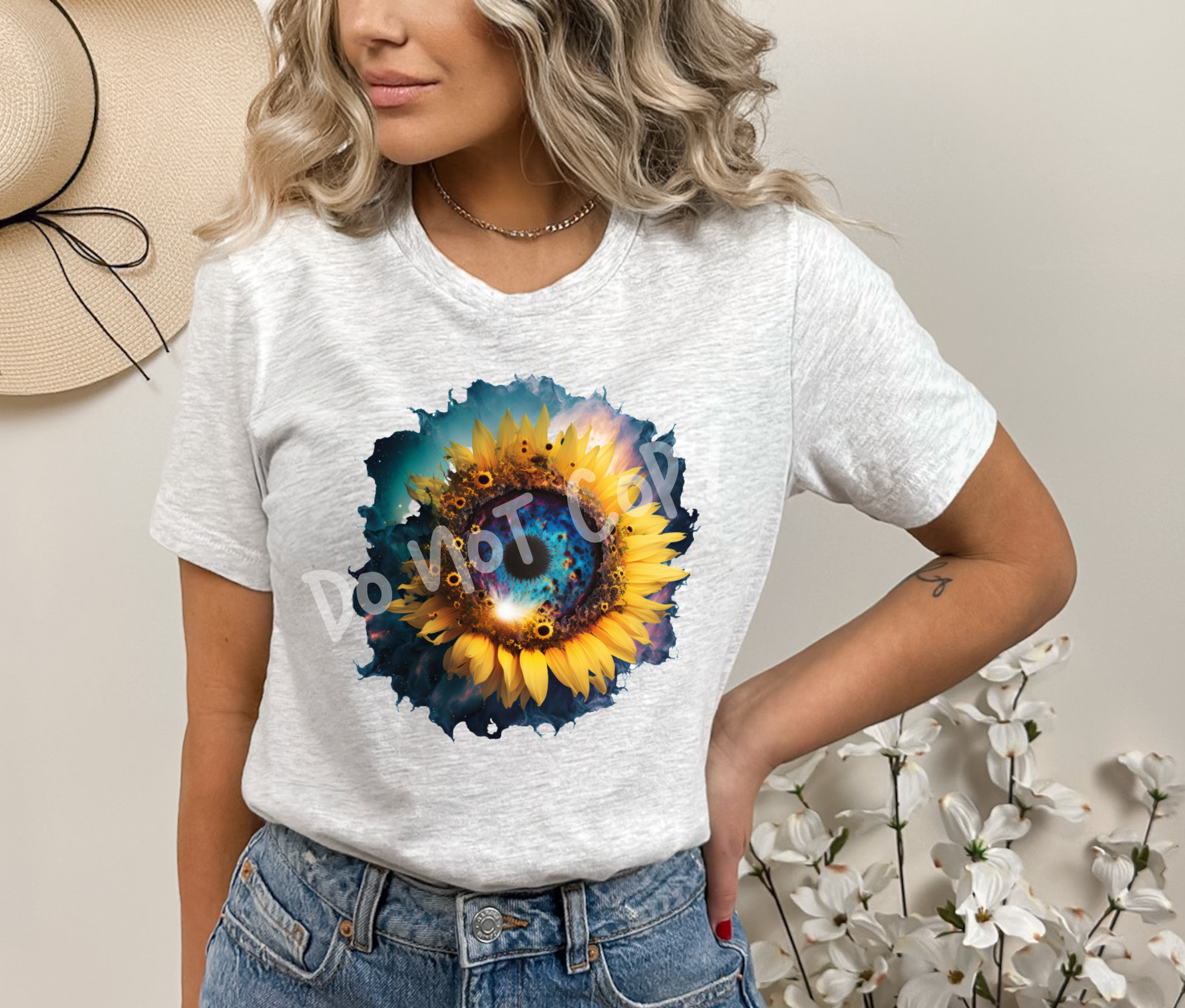 GALAXY SUNFLOWER 2 DTF Heat Transfer